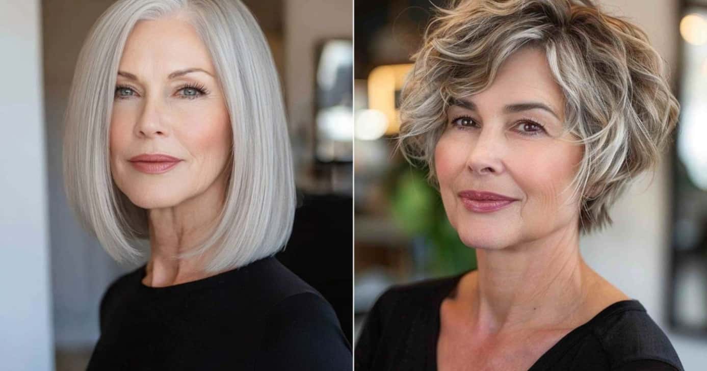 5 cortes de cabelo que deixam mulheres 50+ com carinha de 20 - (Montagem / TV FOCO)