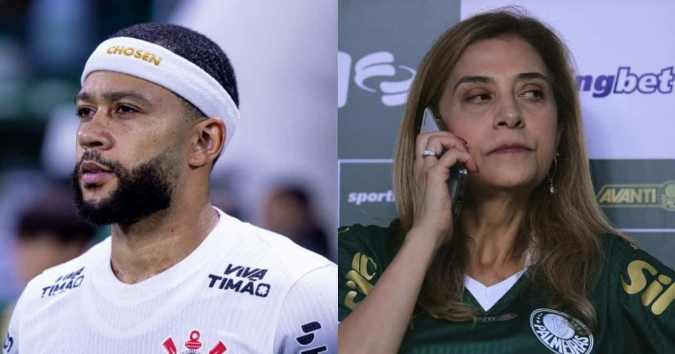 Corinthians arma chapéu no Palmeiras por +1 reforço com Depay (Foto: Reprodução/Montagem TV Foco)