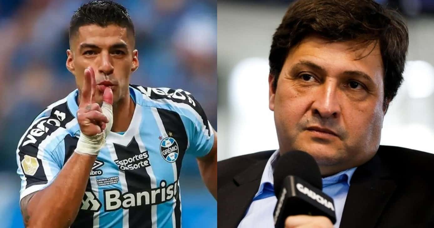 Nível Suárez no Grêmio: Guerra quer +1 reforço para Quinteros (Foto: Reprodução/Montagem TV Foco)