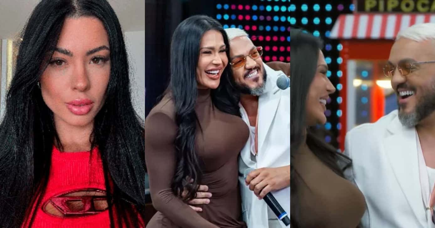 Namorada de Belo se pronuncia após encontro com Gracyanne (Foto: Reprodução/Montagem TV Foco)