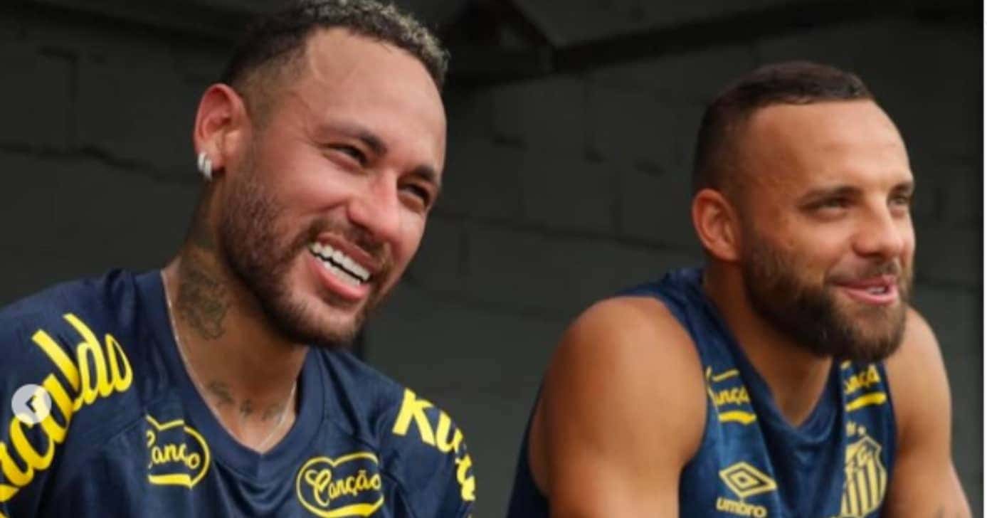 Neymar e Guilherme, craques do Santos (Foto: Divulgação/ Instagram Conexão Santista)