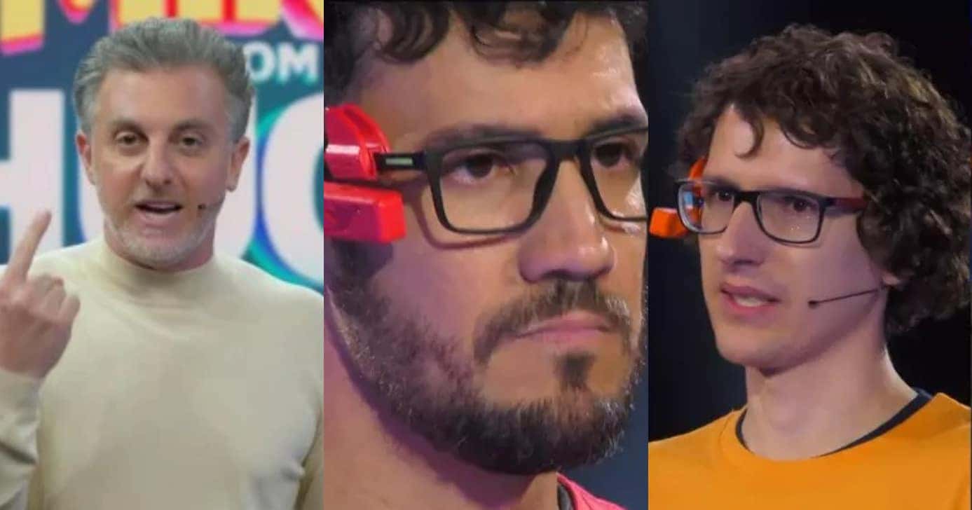 Domingão com Huck: dupla do The Wall perde 50% do prêmio (Foto: Reprodução/Montagem TV Foco)