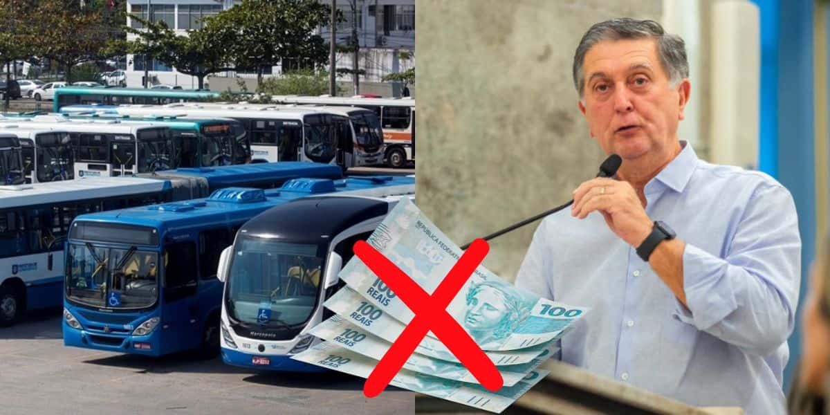 Topázio Neto ciente da gratuidade de ônibus em Florianópolis (Reprodução: Allan Carvalho)