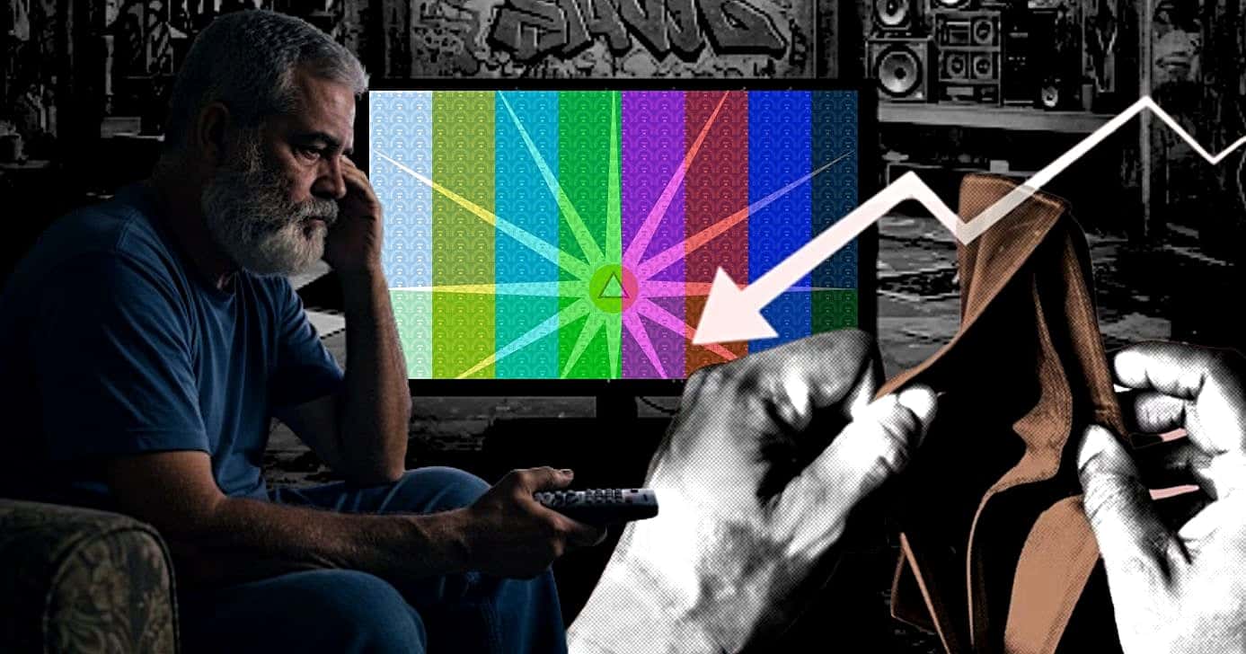 Ilustração de falência de emissora de TV (Foto Reprodução/Montagem/Lennita/Tv Foco/Canva/))