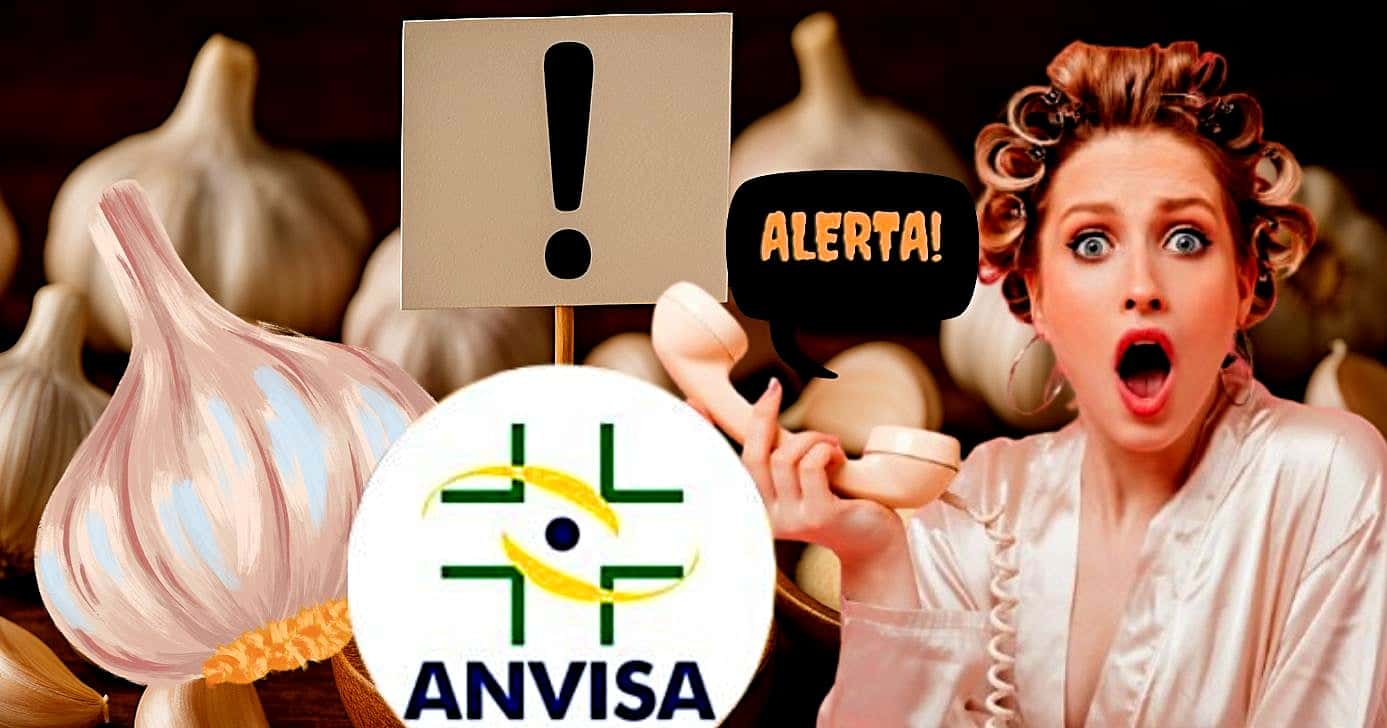 ANVISA emite alerta contra marca de alho (Foto Reprodução/Montagem/Tv Foco/Canva/Lennita)