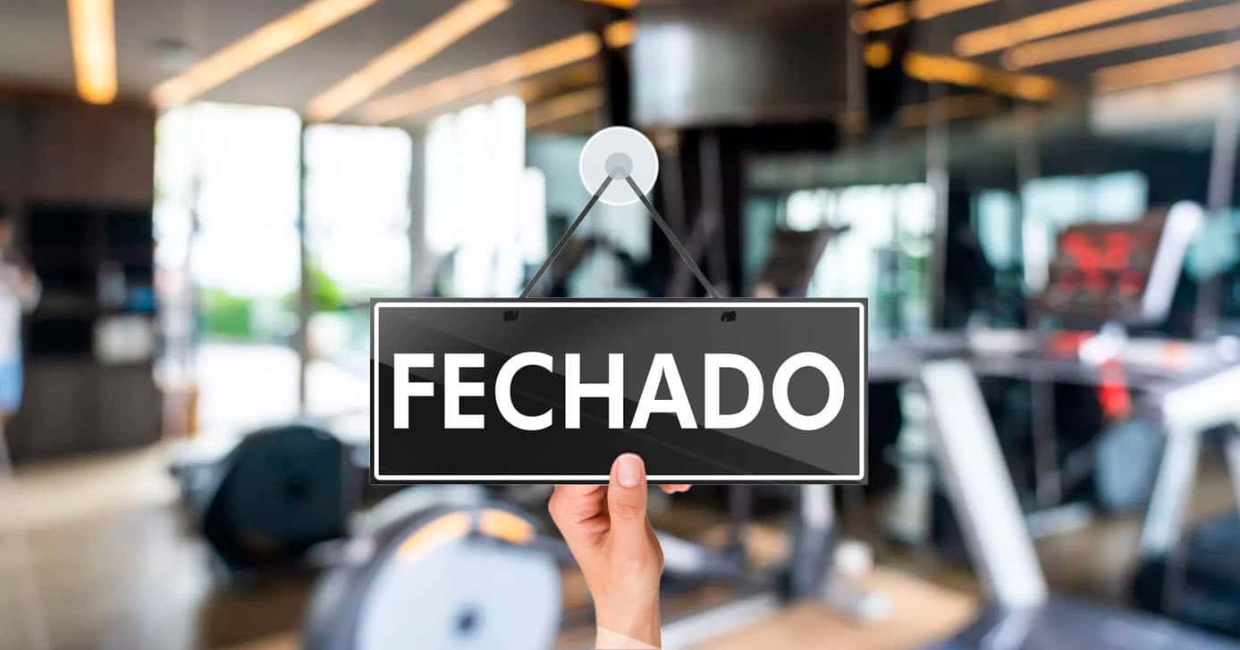 Academia fechada (Foto: Reprodução)