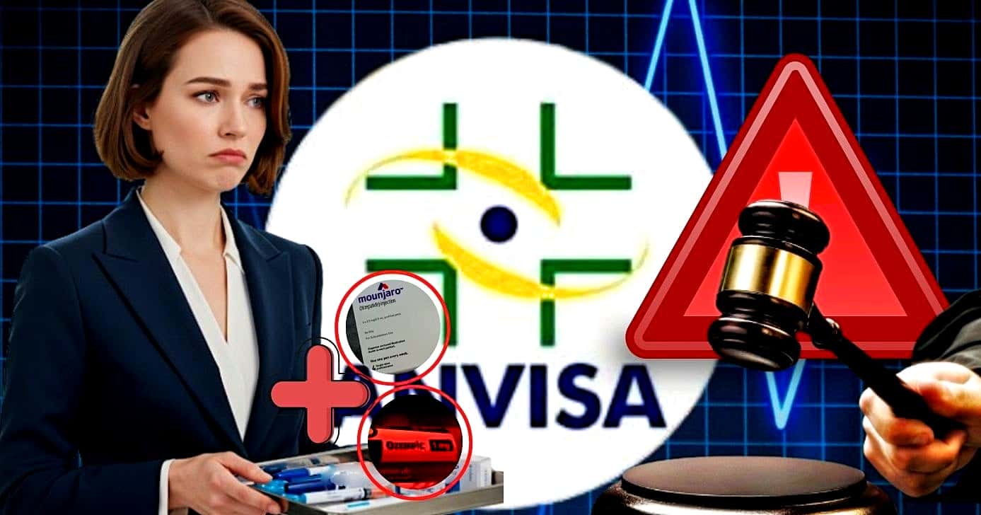 ANVISA emite comunicado urgente sobre o Ozempic e demais canetas emagrecedoras (Foto Reprodução/Montagem/Canva/Internet/Lennita)