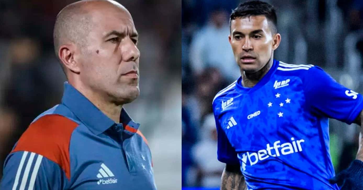 Léo Jardim e o jogador brigaram nos bastidores do Cruzeiro (Foto: Reprodução)