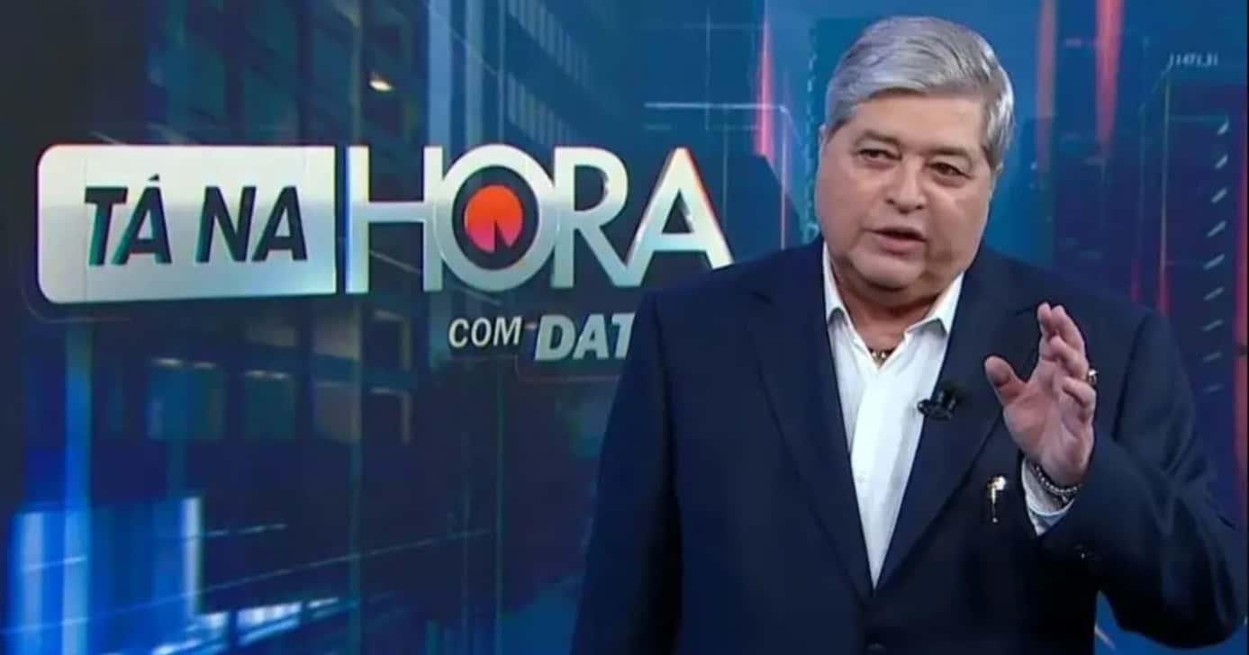 Datena é peitado por repórter no SBT e surta ao vivo (Foto: Reprodução/ Internet)