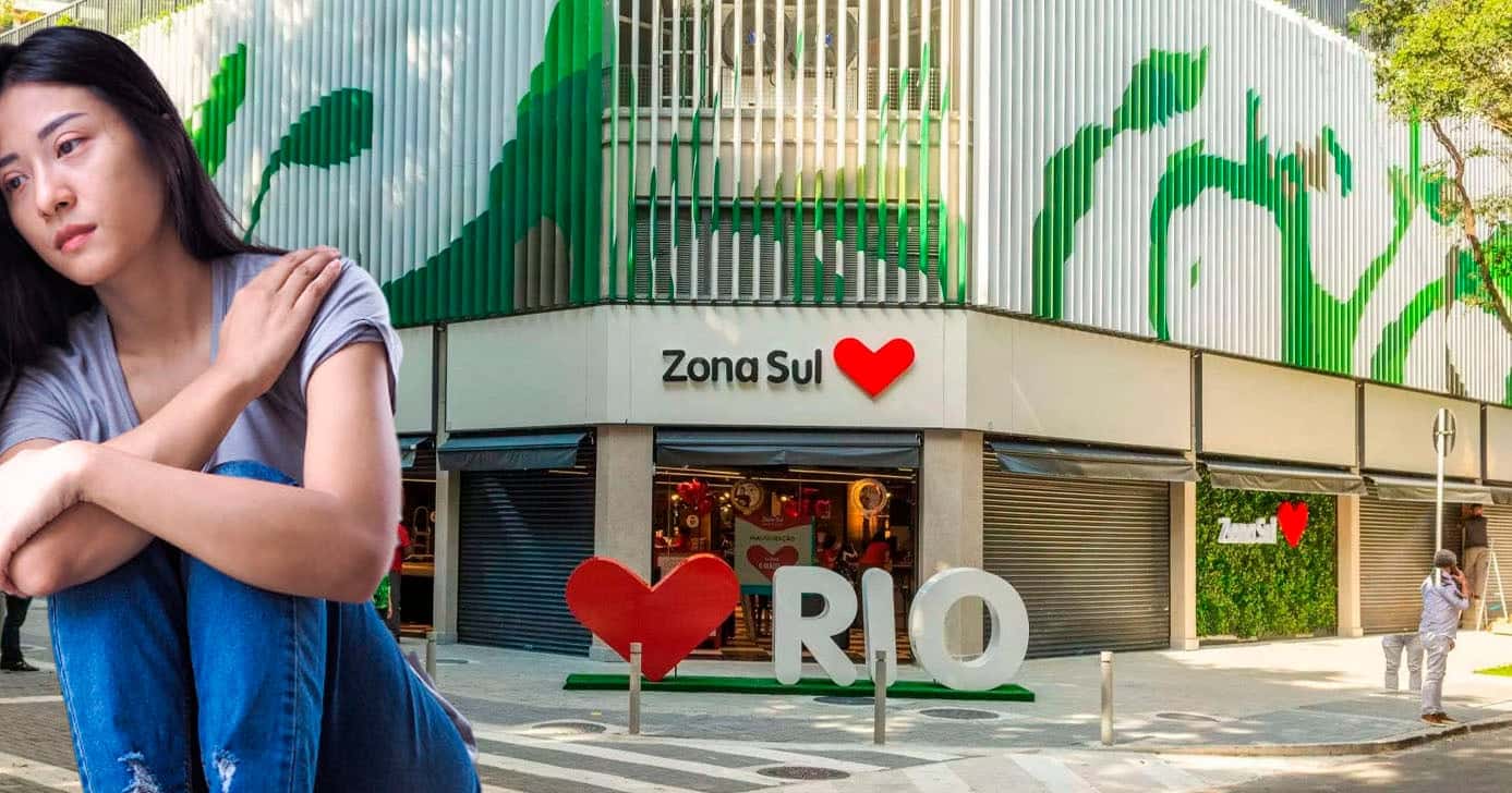 Encerramento de unidade do Supermercado Zona Sul no RJ (Foto: Reprodução)