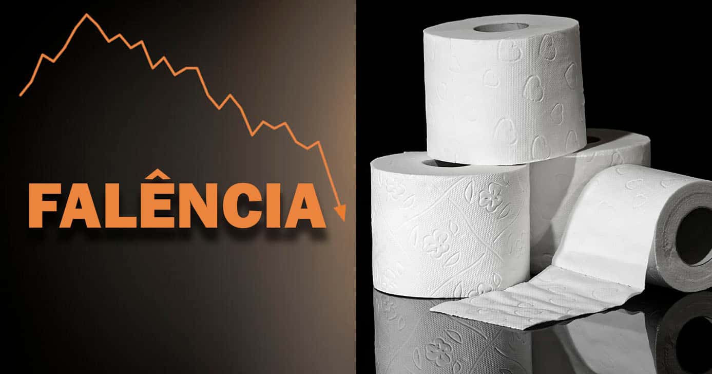 Falência - Papel higiênico (Foto: Reprodução)