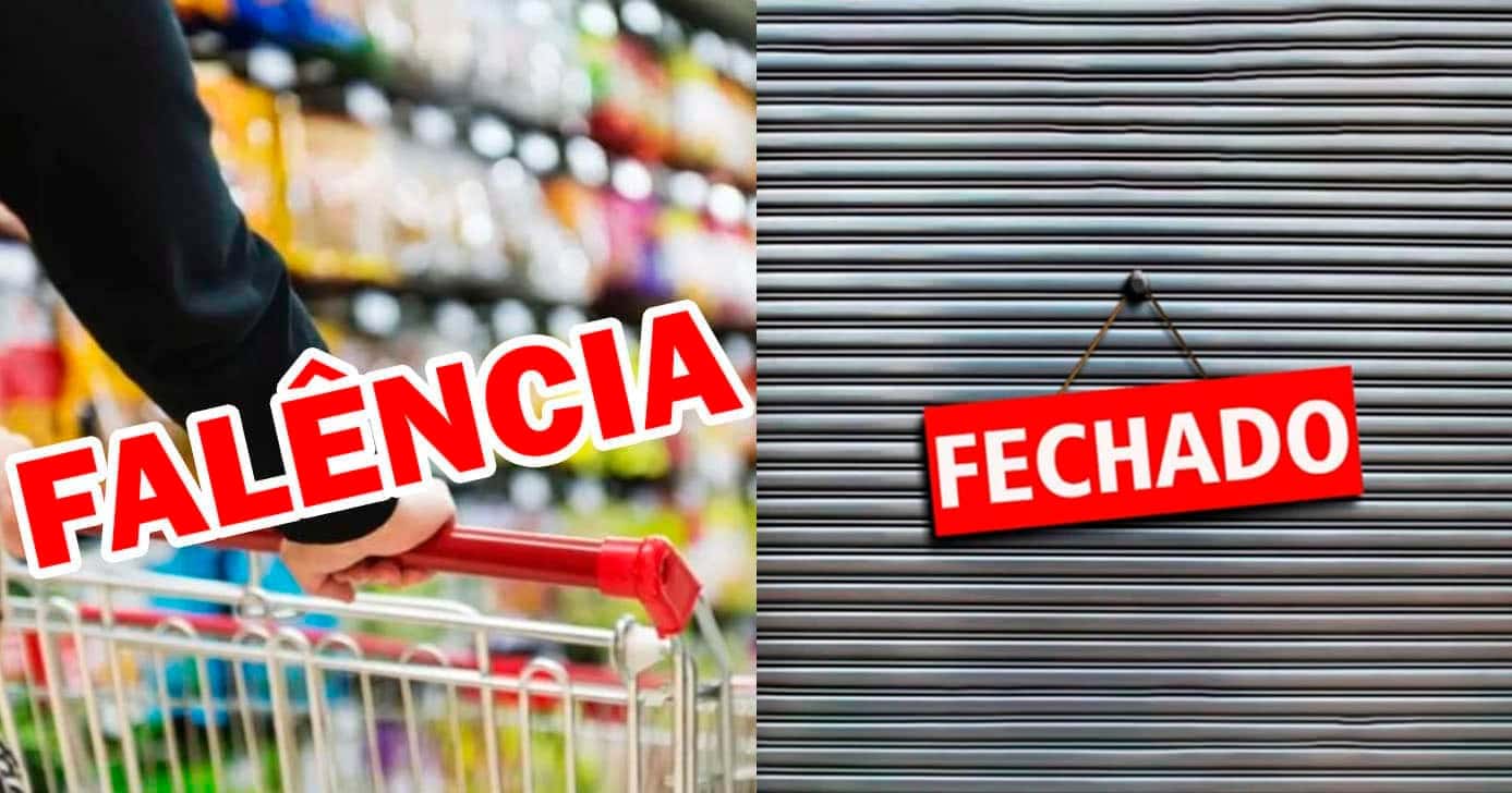 Falência de supermercado - Lojas fechadas (Foto: Reprodução)