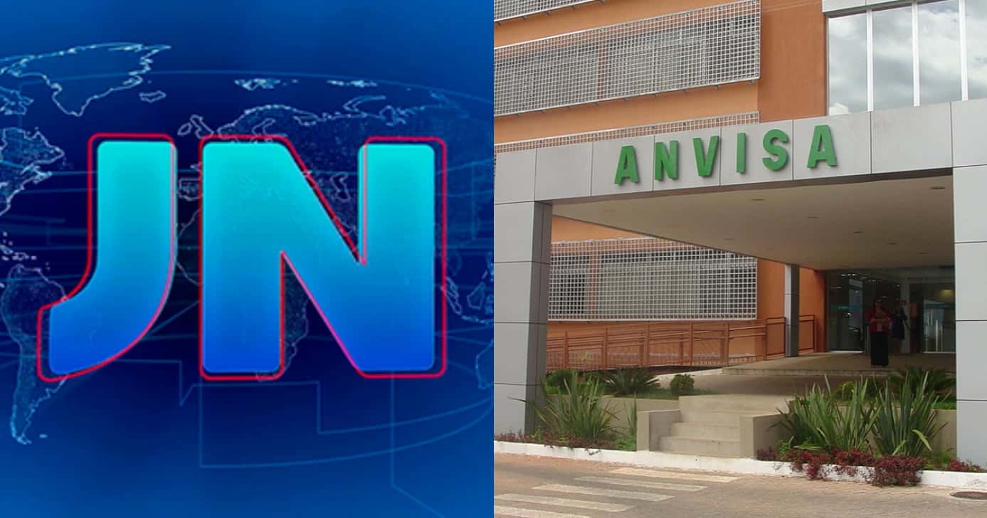 Jornal Nacional confirma interdição da Anvisa (Foto: Divulgação)