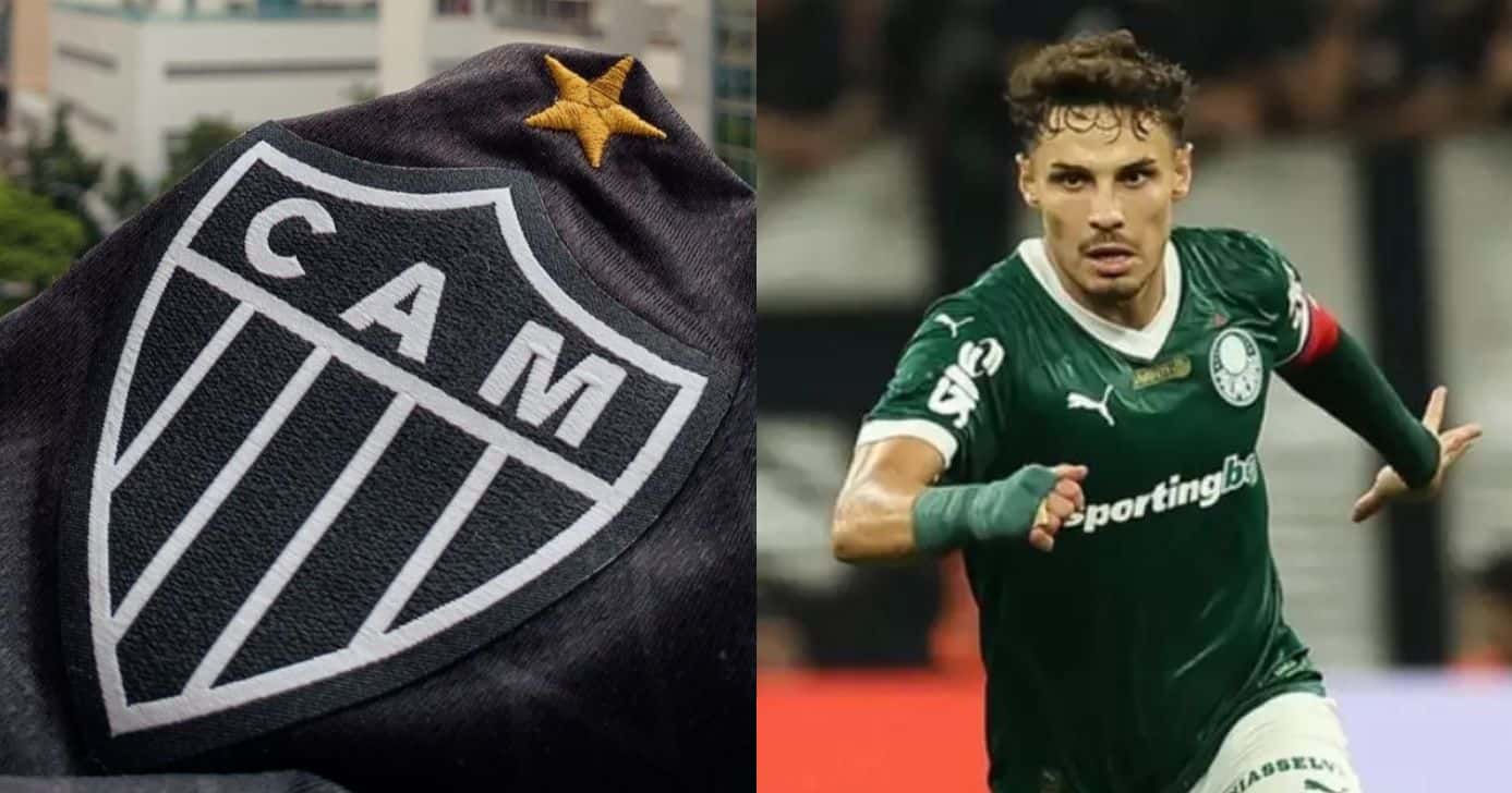 Logo do Atlético-MG / Rafael Veiga - Montagem: TVFOCO