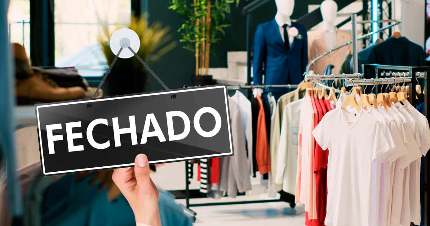 Loja de roupas - Fechada (Foto: Reprodução)