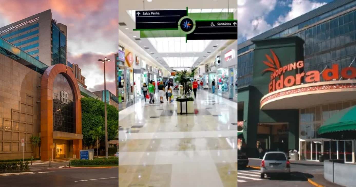 2 shoppings de SP são esmagados por nº1 com mais de 500 lojas em 2025 - Foto: Montagem