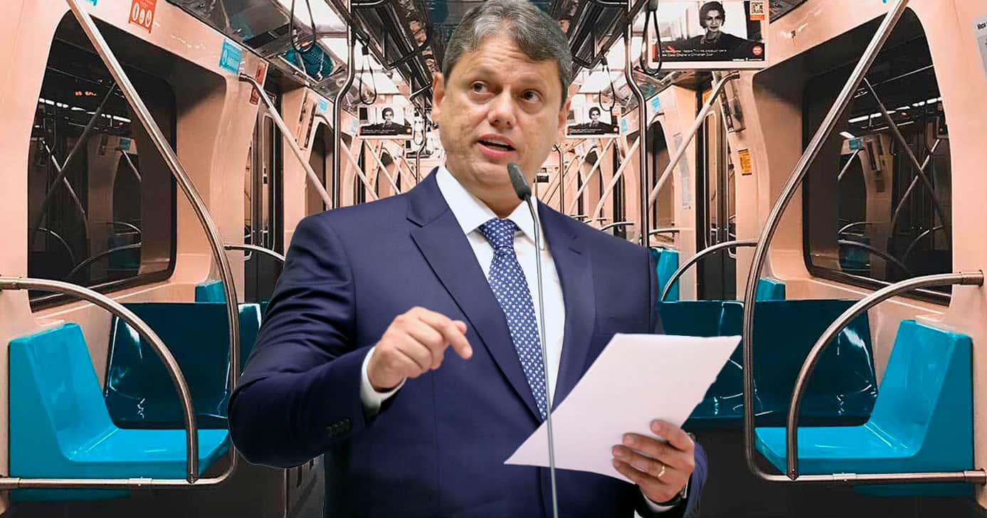Tarcísio - Linha 1-Azul do metrô de SP (Foto: Reprodução)