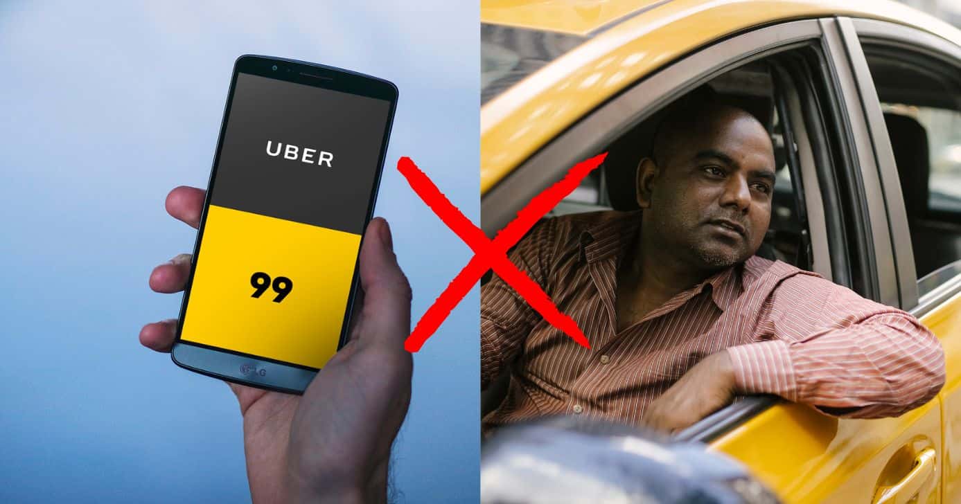 Uber e 99 com rival em SP - Foto Reprodução Internet