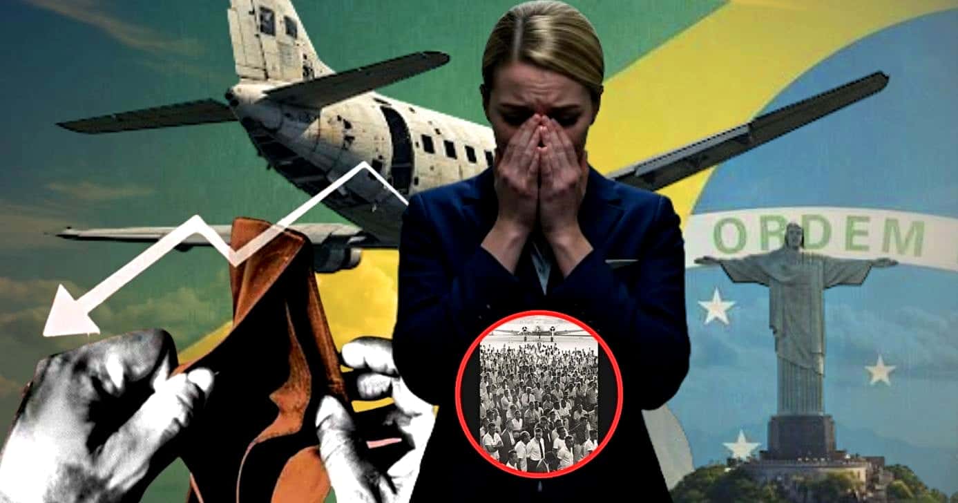 Falência de companhia aérea histórica marcou o país e o obrigou a pedir desculpas (Foto Reprodução/Montagem/Tv Foco/Canva/Lennita)