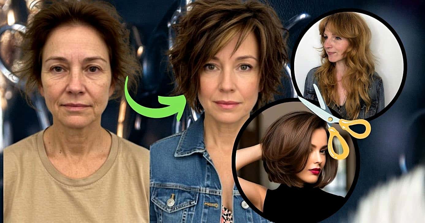 Cortes de cabelo dão mais volume e corpo aos fios (Foto Reprodução/Montagem/Lennita/Pinterest/TV Foco/Canva)