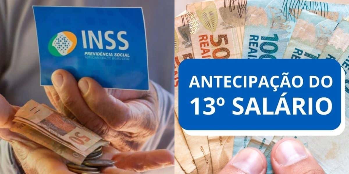 Antecipação do 13° salário do INSS (Foto: Reprodução/ Montagem TV Foco)
