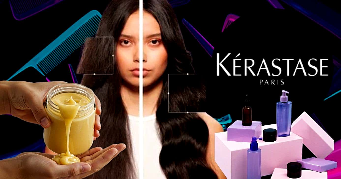 Queratina natural recupera os fios e dá chapéu na Kérastase (Foto Reprodução/Montagem//Tv Foco/Canva/Lennita)