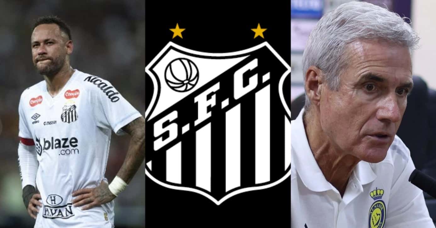Neymar FORA, Luís Castro no lugar de Caixinha e mais bombas no Santos - Foto: Montagem