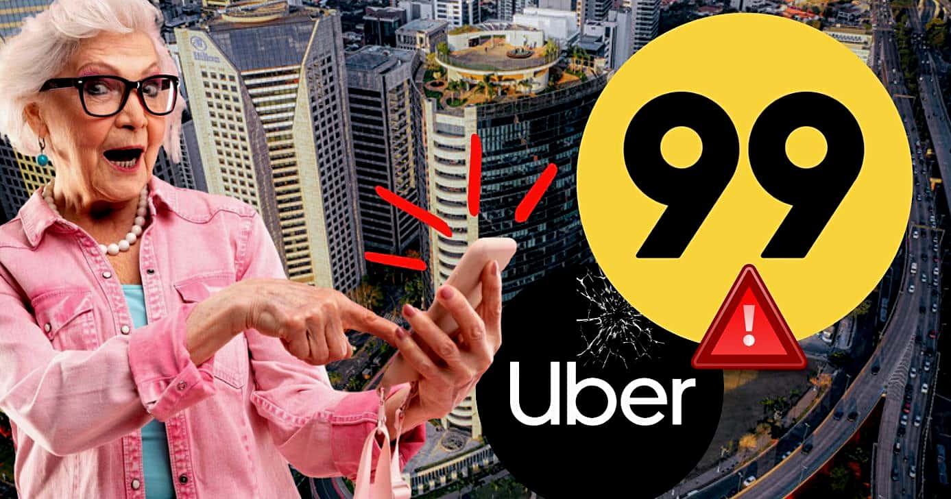 Lei afeta Uber e 99 (Foto Reprodução/Montagem/Lennita/TV Foco/Freepik/Logos)