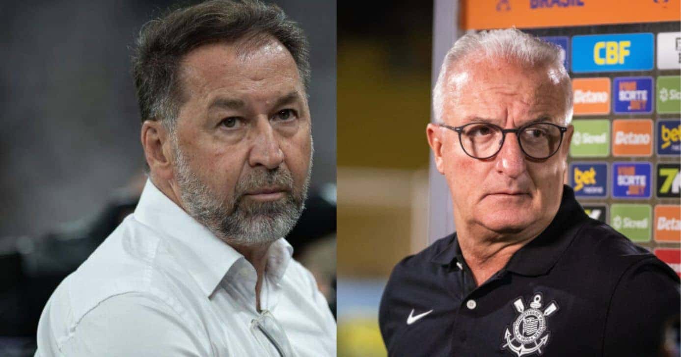 Augusto Melo e Dorival no Corinthians - Foto Reprodução Internet