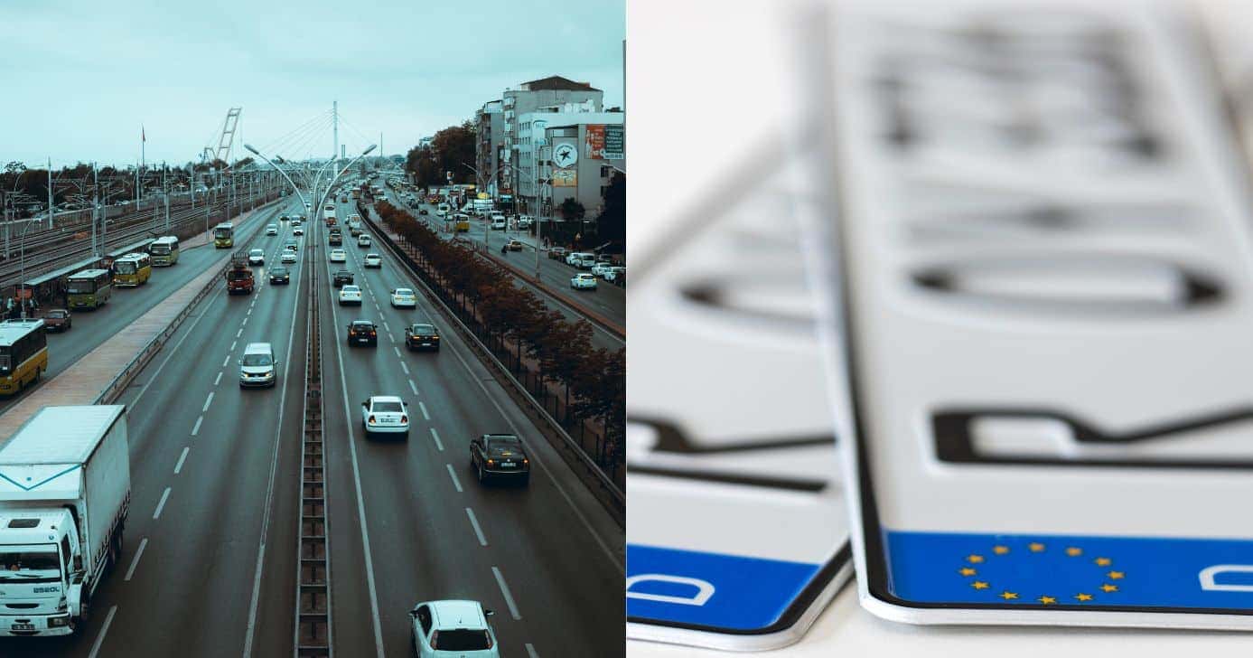 Carros e placa (Foto: Canva)
