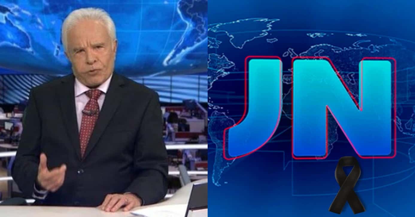 Cid Moreira no Jornal Nacional (Foto: Divulgação)