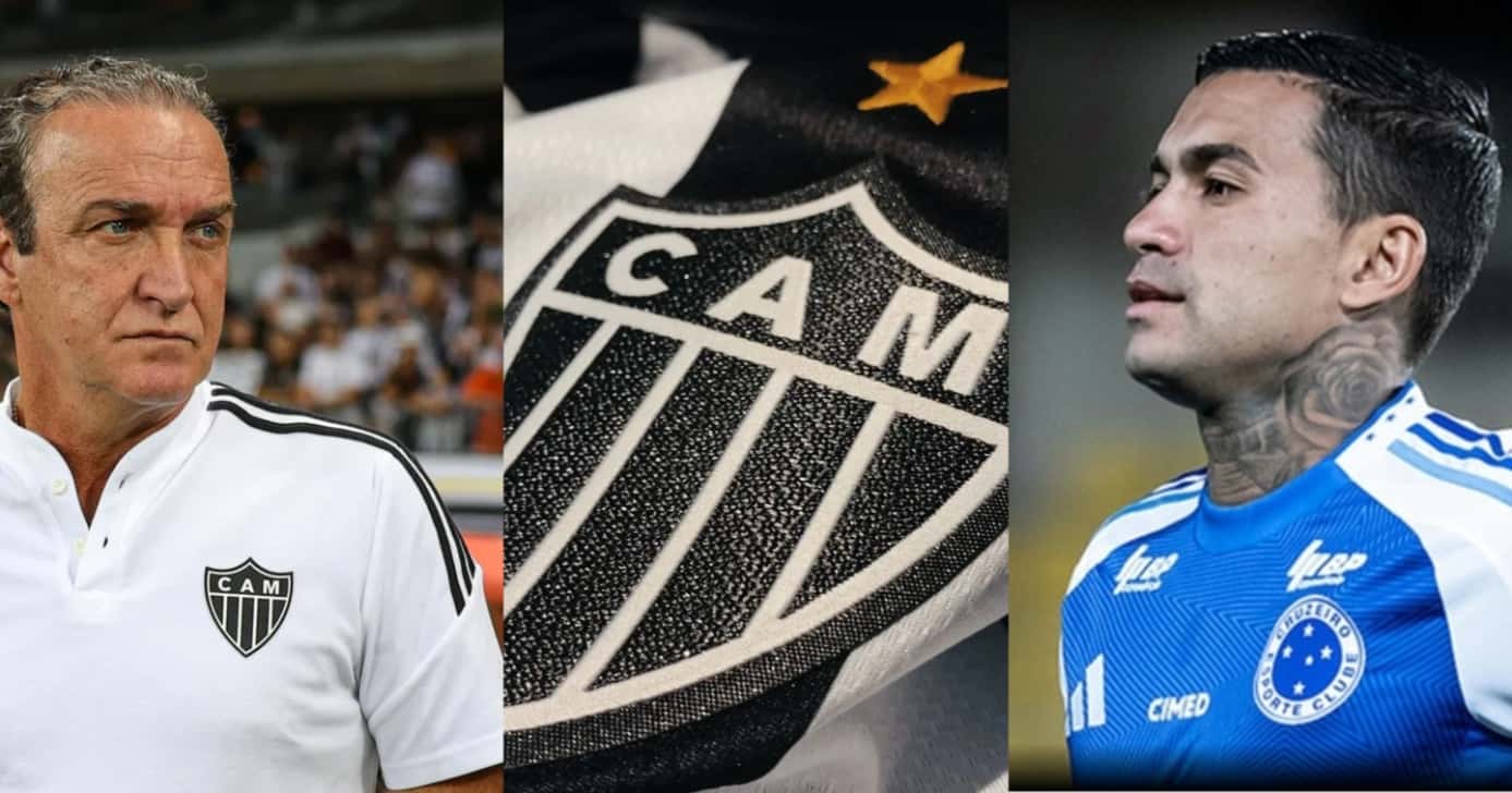 PIX de R$20M e Cuca em êxtase: Atlético-MG não para em Dudu e fecha com maior reforço de 2025 - Foto: Montagem