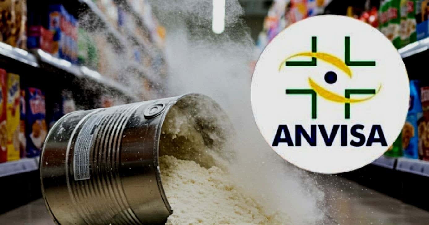 ANVISA confirma recolhimento de leite em pó após risco (Foto Reprodução/Montagem/Tv Foco/Canva/Lennita/)