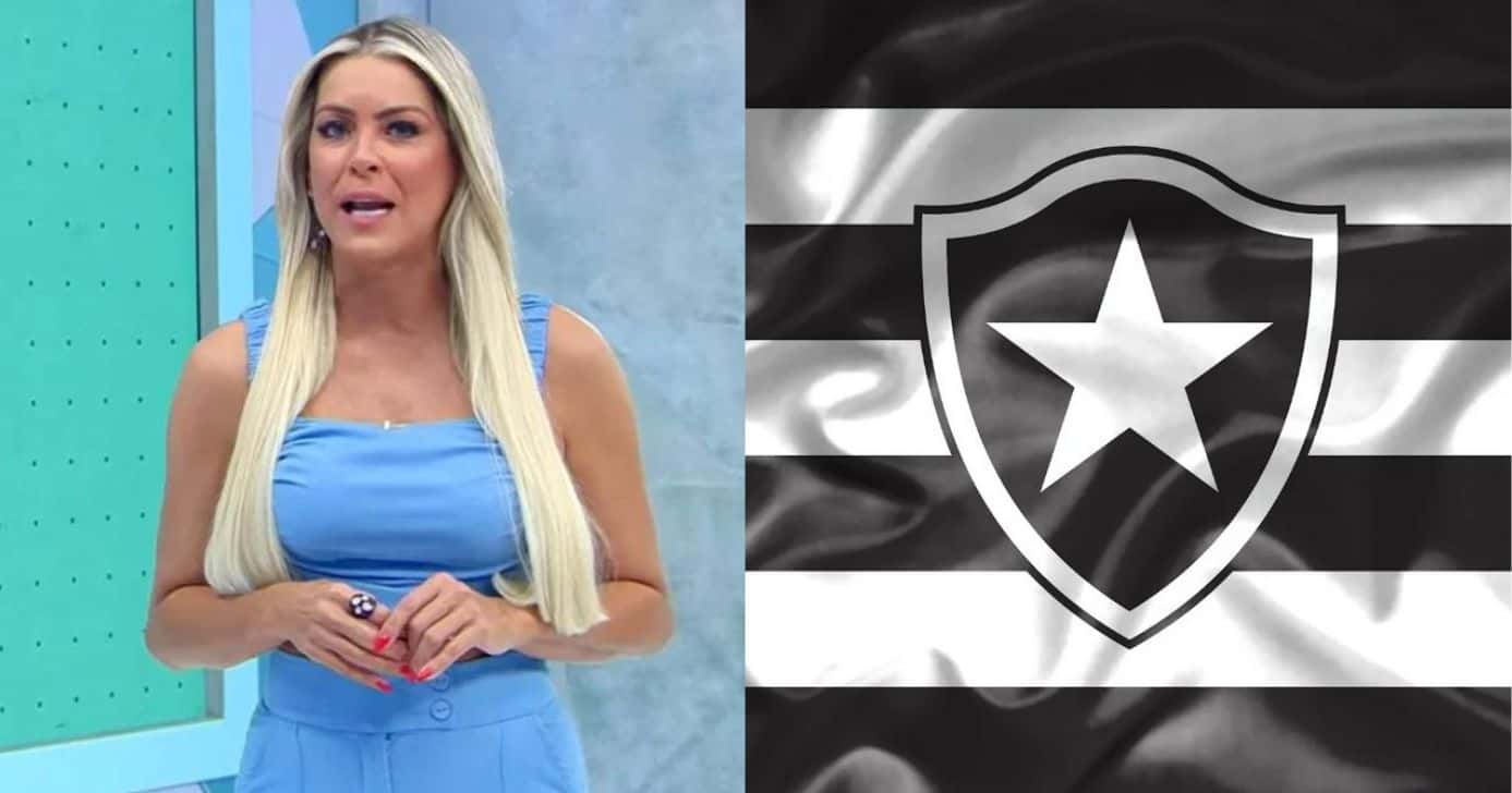Renata Fan e trunfo do Botafogo - Foto Reprodução Internet