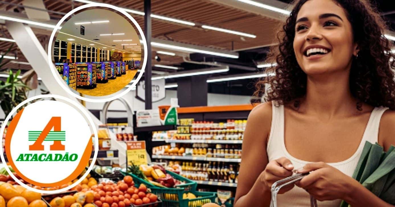 Nova unidade de rede de supermercados abala até mesmo o Atacadão (Foto Reprodução/Montagem/Tv Foco/Canva/GMN)