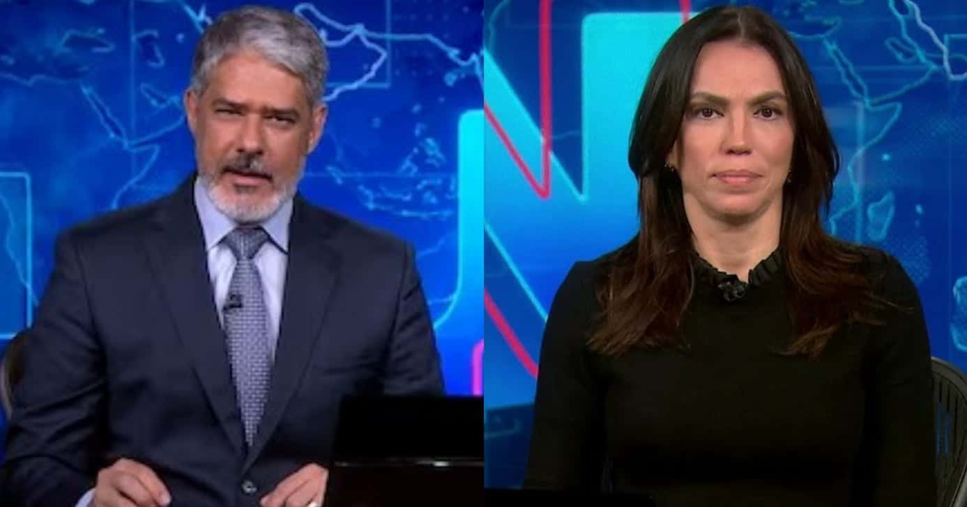 Bonner para JN com Ana Paula e confirma morte: “Ele sofria” (Foto: Reprodução/Montagem TV Foco)