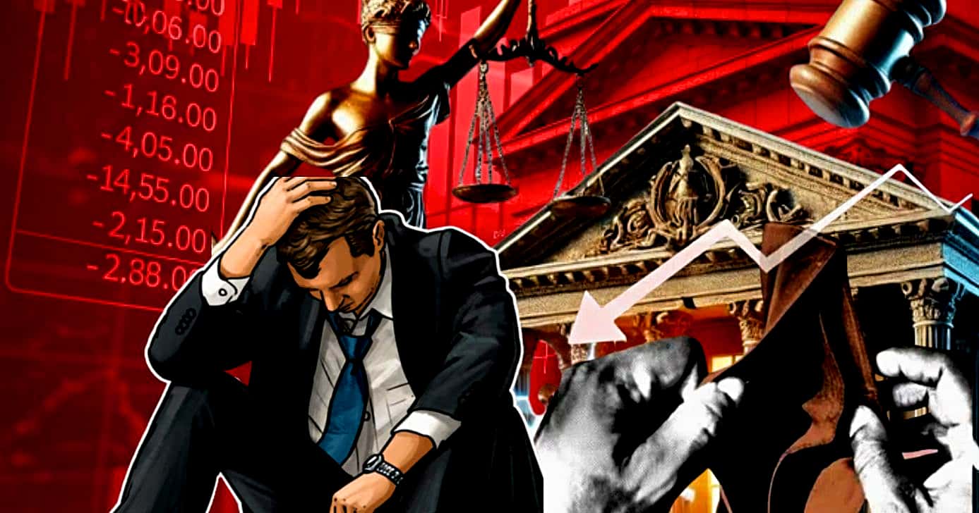 Ilustração de falência de banco (Foto Reprodução/Montagem/Lennita/Tv Foco/Canva)