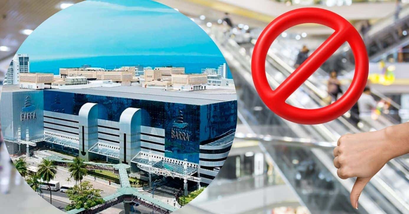 Fim de serviço no Shopping Barra em Salvador (Foto: Reprodução / Globo / Montagem TV Foco)