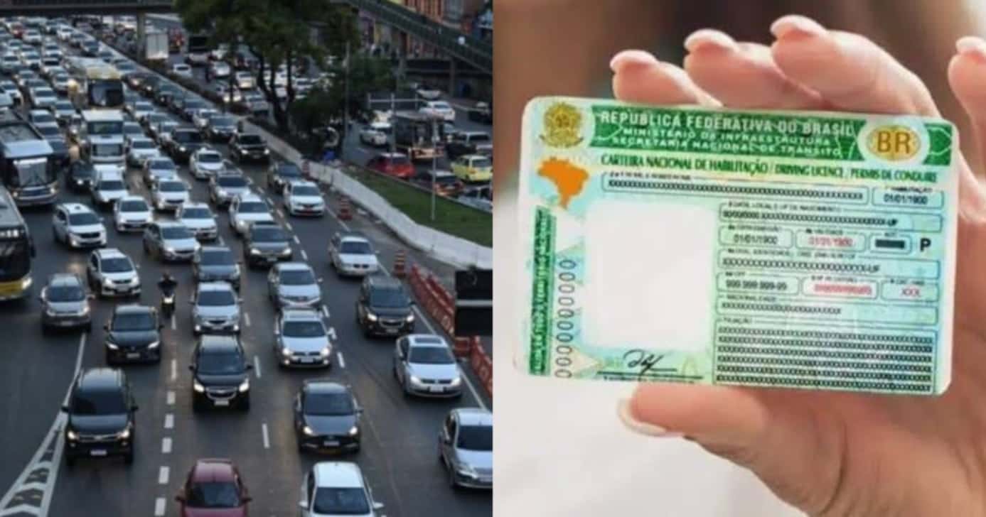 Adeus a CNH: Lei de trânsito libera 3 veículos do documento (Foto: Montagem/TV Foco)