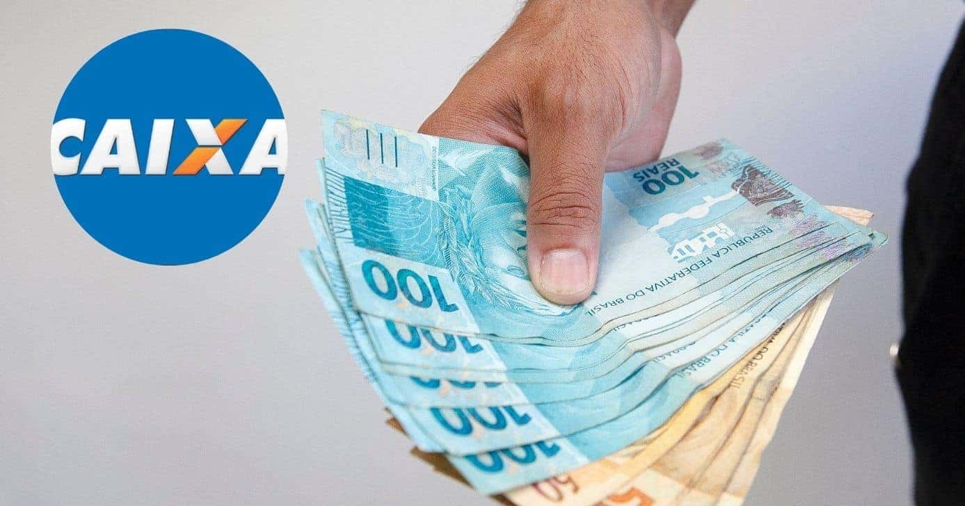 Caixa e pessoa segurando notas de real (Fotos: Reproduções / Internet / Canva)