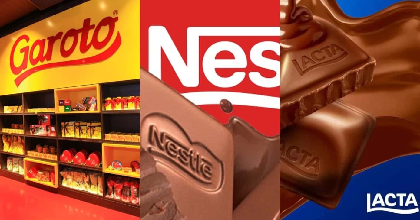 Marcas de chocolates populares no Brasil (Foto: Reprodução/ Internet)