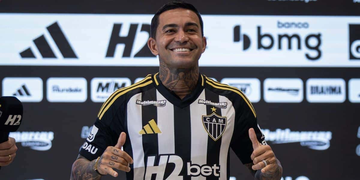 Dudu está apto a jogar pelo Galo (Reprodução: Pedro Souza)