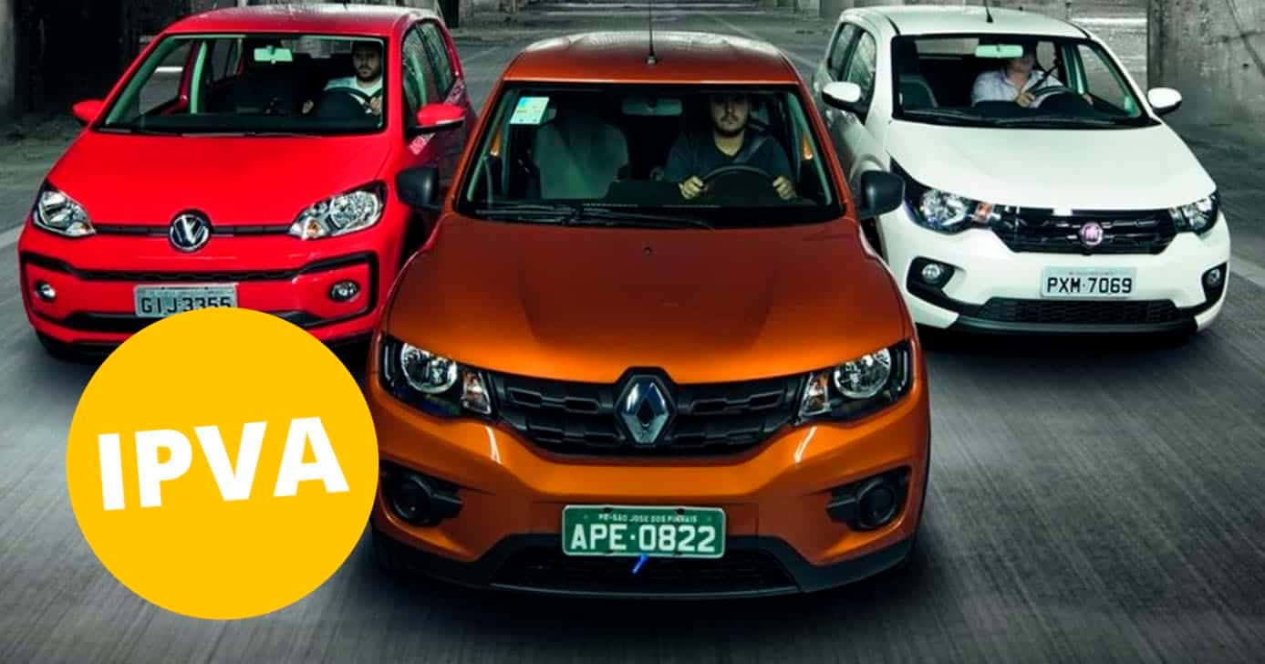 IPVA - Carros - Volks, Renault e Fiat (Foto: Reprodução)