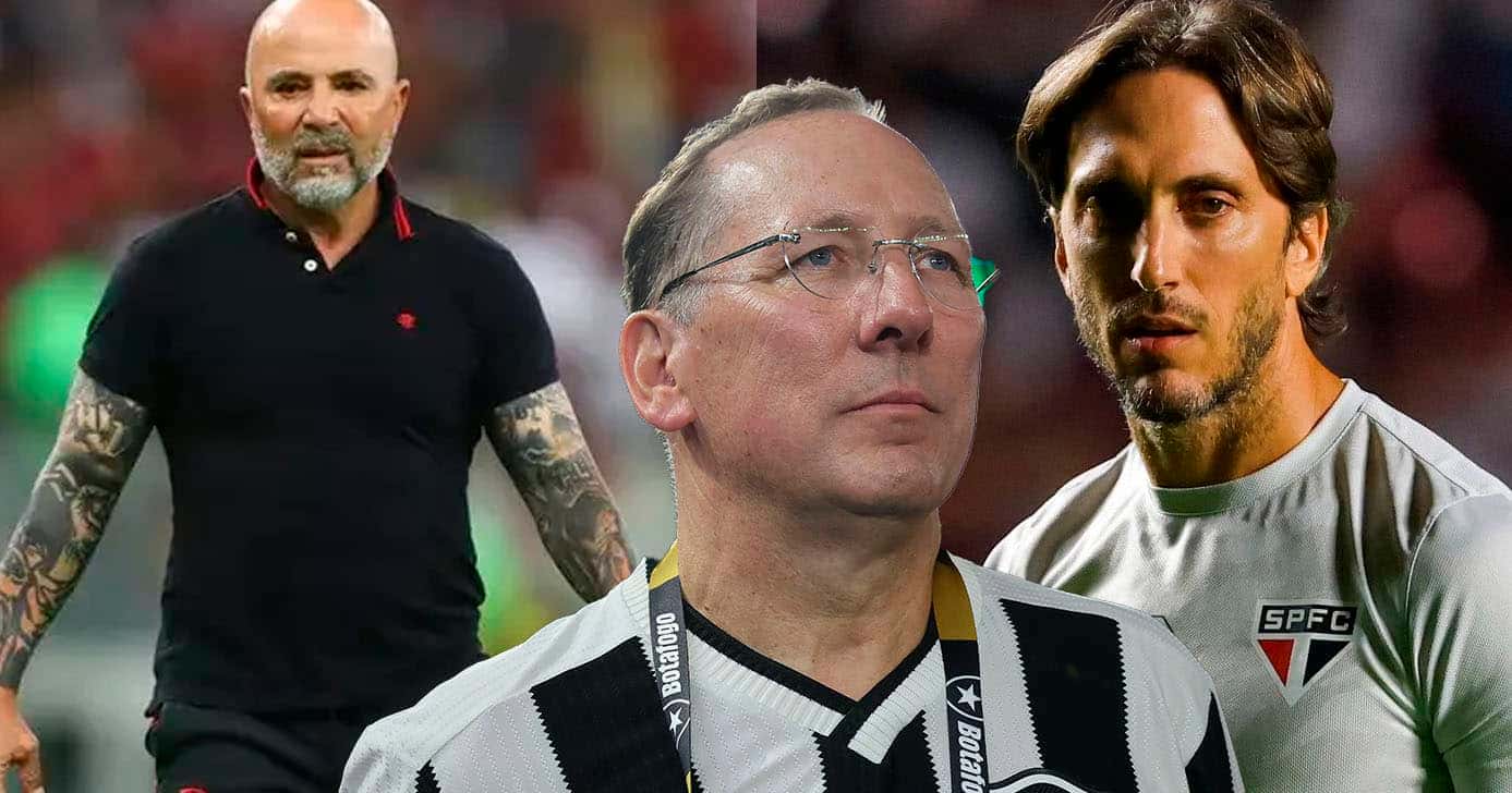 Textor - Botafogo - Sampaoli e Zubeldía (Foto: Reprodução)