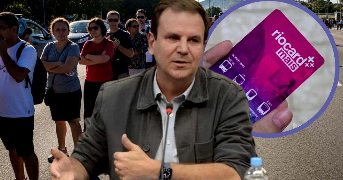 Substituição do RioCard acaba em tumulto e Paes se pronuncia (Foto Reprodução/Montagem/Lennita/Canva/TV Foco/RioCard/Tomaz Silva/Agência Brasil)