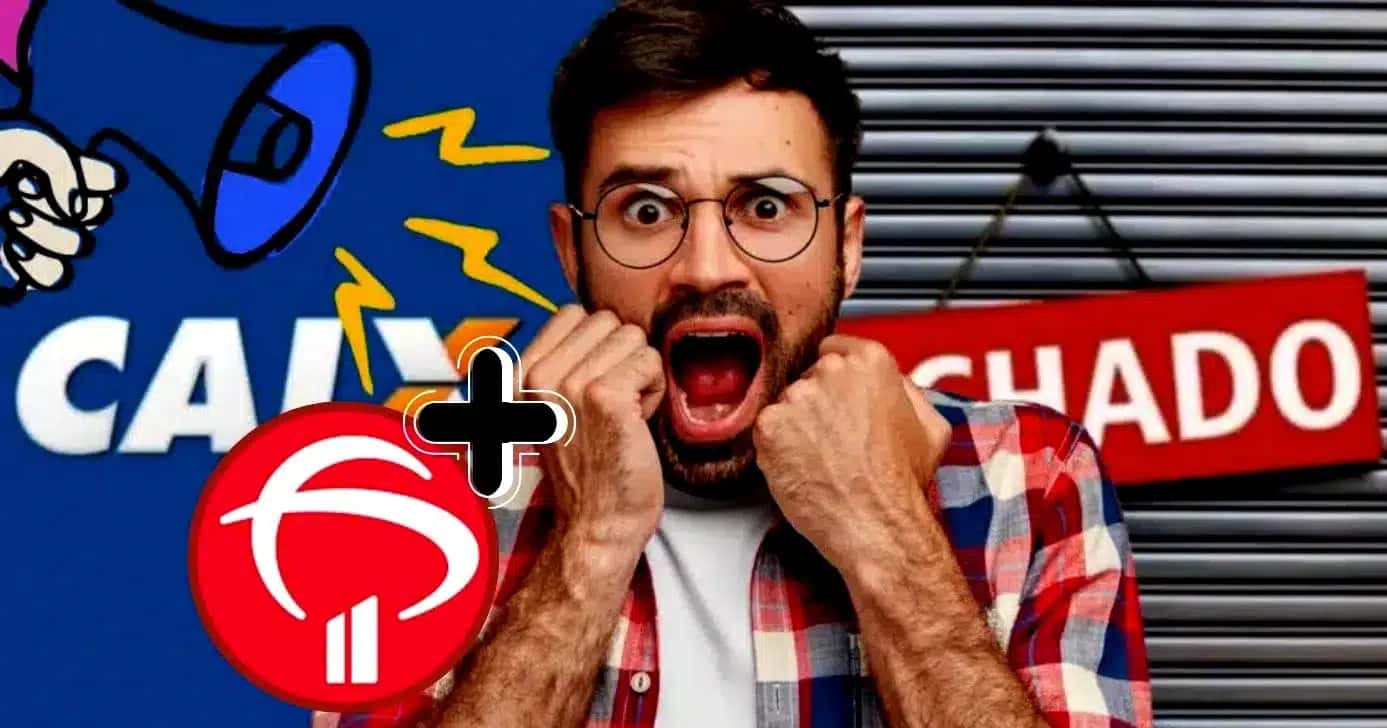 Agências de bancos como da CAIXA, Bradesco e mais deram alerta de paralisação (Foto Reprodução/Montagem/Tv Foco/Canva/Lennita/Logos)