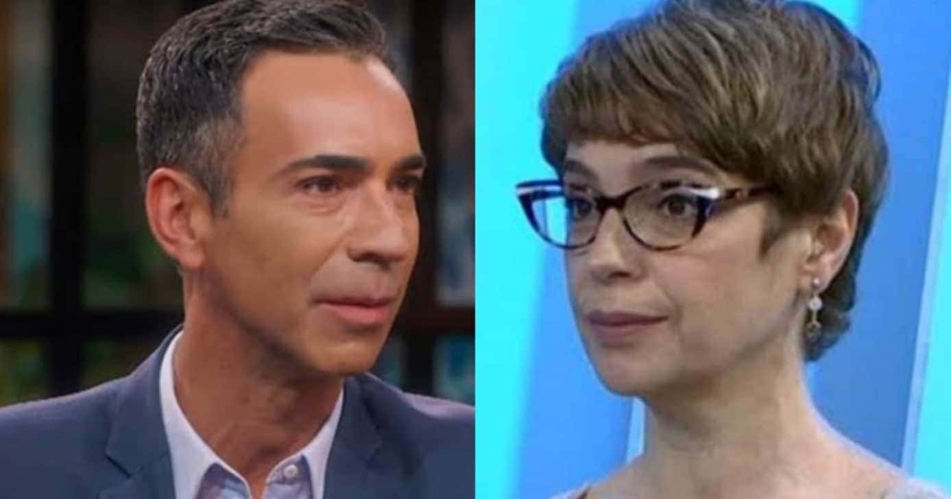 César Tralli diz tudo que pensa de Lo Prete em vídeo: “Ela é” (Foto: Reprodução/ Globo/ Montagem)