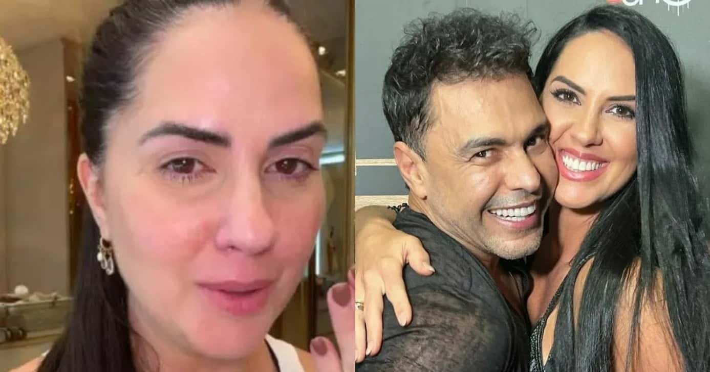 Graciele Lacerda chora ao expor momento intimo de Zezé (Foto: Reprodução/Montagem TV Foco)