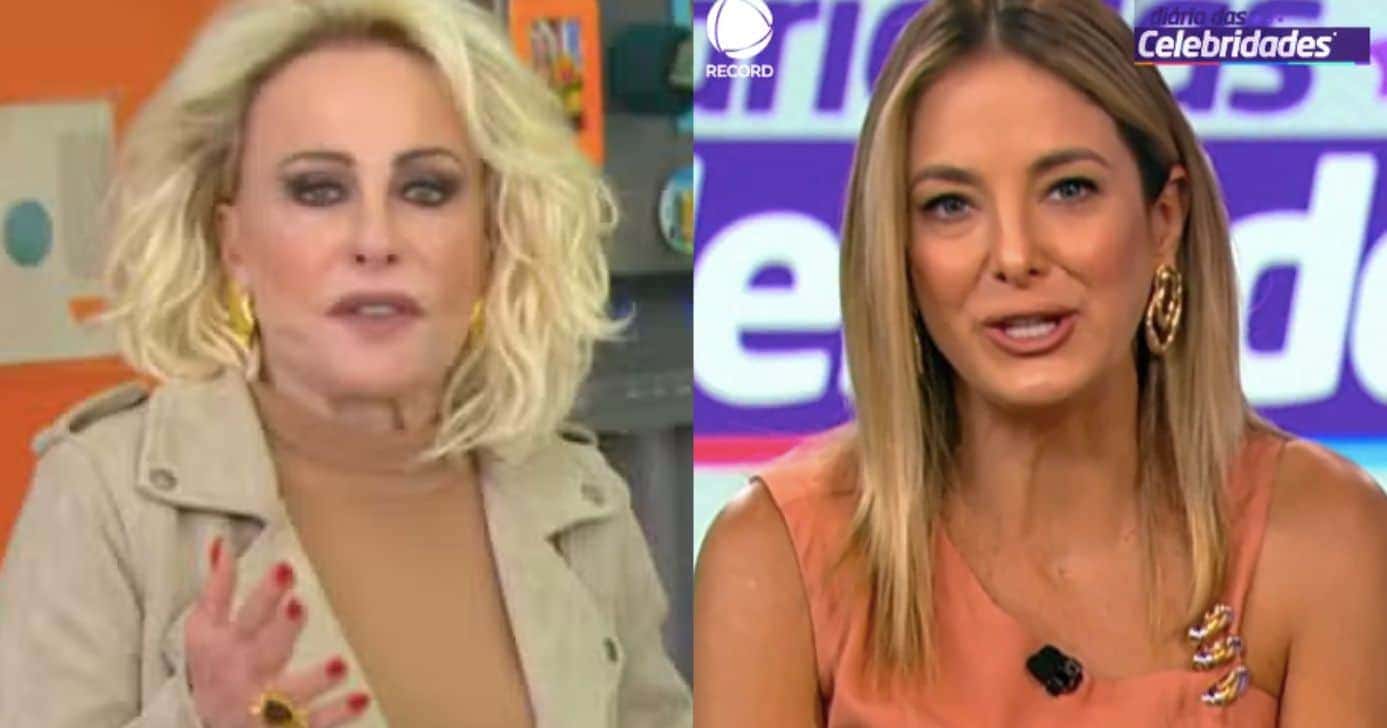 Ana Maria no Mais Você e Ticiane Pinheiro no Hoje Em Dia (Fotos: Reproduções / Globo / Record)