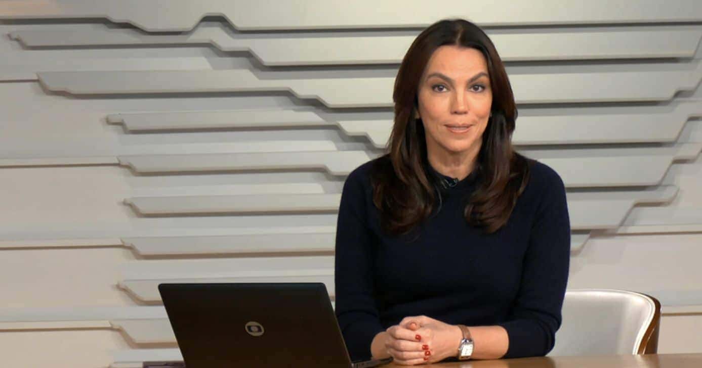 Ana Paula Araújo no Bom Dia Brasil (Foto: Reprodução / Globo)